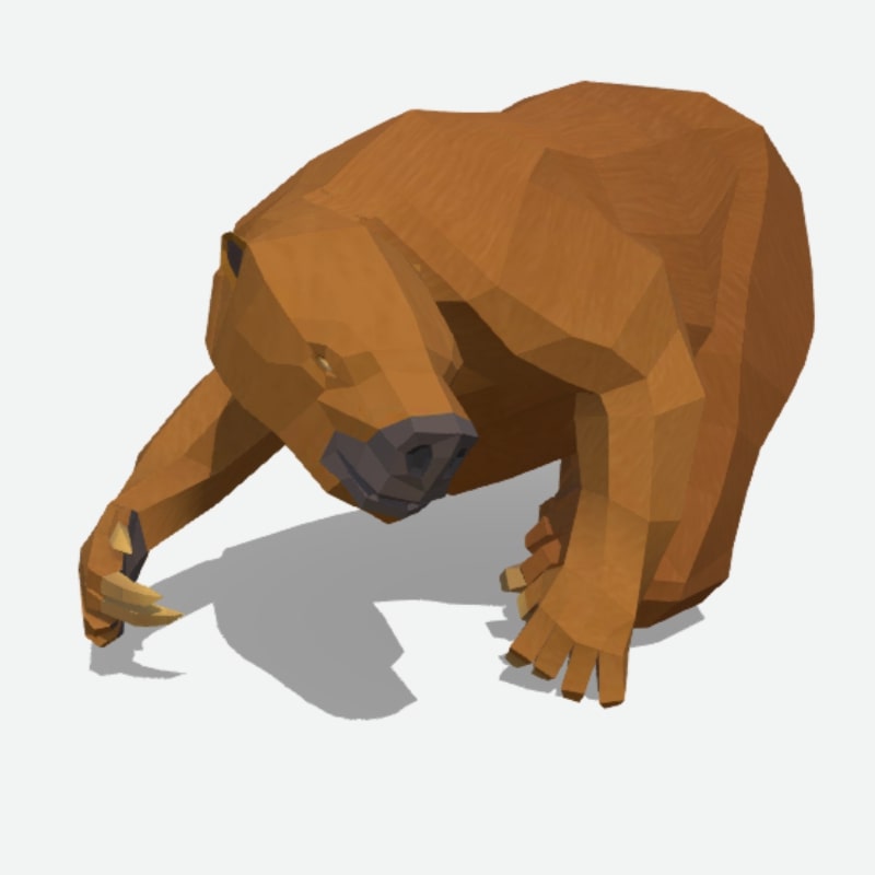 Model of Harlan ground sloth (Paramylodon harlani)